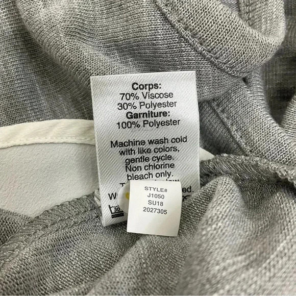 J. Crew Gray Drapey Tank Top Silky Hem Size XS - Picture 5 of 6